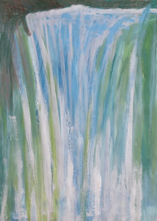 Cascata (bozzetto) - 30x40 - 2000
